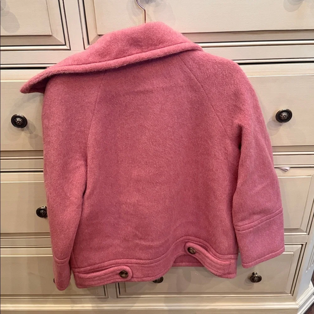 NWT Sézane Leo Funnel Neck Coat in Rosewood - Picture 5 of 7